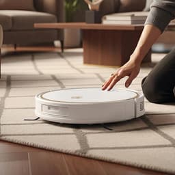 AG6000 Robotstofzuiger met Dweilfunctie – Robotstofzuiger met App & Afstandsbediening – Sterke Zuigkracht – Geschikt voor Huisdierenharen – Automatisch Oplaadstation – 120 Min Accu – Dweilrobot & Robotstofzuiger – Navigatie – 2500mAh – White Gold — thumbnail 4