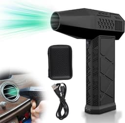 Elektrische Bladblazer - Mini Turbo Fan - Apparaten Reinigen - Magnetisch Mondstuk - 130.000 RPM - Zwart — thumbnail 1