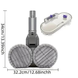 Elektrische Dweilkop - Mopkop Voor Dyson V7/V8/V10/V11/V15 Stofzuiger - Natte En Droge Dweilkop - Verwijderbare Watertank — thumbnail 3
