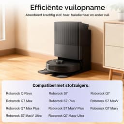 Hoofdborstel - 4 stuks - voor Roborock S7 en Q7 — thumbnail 4