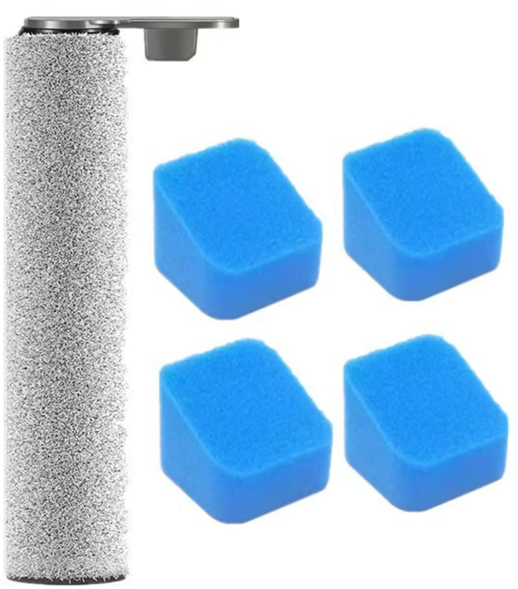 borstelrol en 4 filters accessoireset geschikt voor Eureka NEW430, JONR ED12 nat- en droogzuiger reserveonderdelen — afbeelding 1