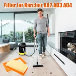 Filter geschikt voor Karcher 6.415-953.0 AD2 AD3 AD4 stofzuigeronderdelen (2 stuks) — thumbnail 4