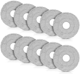 10 stuks doekjes voor Dreame X40 Ultra / X40 Master / L10s Ultra Gen 2 / L10s Pro Ultra / L40 Ultra / X30 Ultra / Mova E30 Ultra stofzuigerrobot, wasbare microvezel dweilpads, vervangende accessoires — thumbnail 1