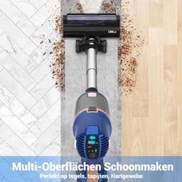 1 Draadloze Stofzuiger - 28kPa Kracht - 60 Minuten Autonomie - 2-in-1 Handmatig & Vloer - Stofzuiger Voor Dierenharen - Blauw — thumbnail 4