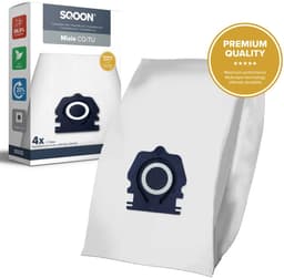 SQOON® Stofzuigerzak geschikt voor Miele S1, M1 en L1 Guard Series - 4 stuks - Gelijk aan model: CO / TU - High Filtration - + 1x uitblaasfilter — thumbnail 3