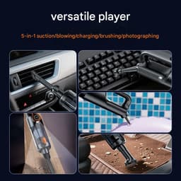 Draadloze handstofzuiger, krachtige draadloze stofzuiger, éénknops stofverwijdering, auto-stofzuiger, multifunctionele mini-autostofzuiger, draagbare stofzuiger, geel — thumbnail 4