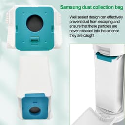 Stofzakken - Geschikt voor Samsung Bespoke Jet VCA-ADB95 Clean Station VS20A95923W stofzuiger - 10 zakken - afmetingen 24*10*10 cm — thumbnail 2