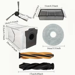 Passend voor Dreame X50 Ultra, X50 Master, X50S Pro Ultra, L50/L40S/Mova V50 Ultra. Compleet borstel- en filterset met duurzame, hoogrendement filtratie. Inclusief schoonmaakaccessoires, feestelijke Halloween & Kerst items. — thumbnail 2