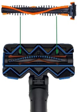 Borstels - Geschikt voor Philips Speedpro Max 360° FC6 XC7/8 Steelstofzuiger - Vervanging Set - Draadloze Stofzuiger - 2 stuks - Voordeel Set - Stofzuiger Onderdeel — thumbnail 2