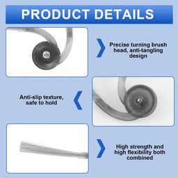 Dailygoods- Zijborstels 6 Stuks - Robotstofzuiger Accessoires - Geschikt voor Roborock Q10S5/Q7M5/Q7L5 - FlexiArm Arc Anti-Tangle Design - Optimale Vloerbedekking - Hoogwaardige Reserveonderdelen - Robotborstel — thumbnail 4