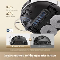 DREAME L40 Ultra A Robot- en vloerwisser met automatische stofafvoer en dubbel anti-knoopsysteem, zuigvermogen van 24.000 Pa, 10,5 mm dweildoekverhoging Wit — thumbnail 4