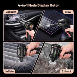 Handheld Stofzuiger - Draadloos - 28000 Pa - 4-in-1 Multifunctioneel - Voor Huis en Auto — thumbnail 4