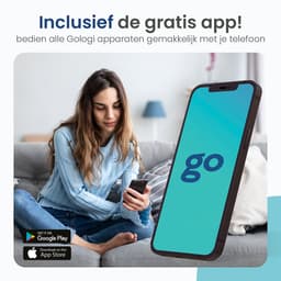 Gologi Robotstofzuiger met Dweilfunctie - 210 Minuten - Automatische Stofzuiger met Laadstation - Dweilrobot - Huisdieren - Draadloos met App - 2000 Pa Zuigkracht - Zwart — thumbnail 4