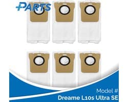 Dreame L10s Ultra SE Stofzakken (6 Stuks, Plus.Parts® alternatief voor RDB3)