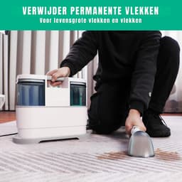 RUX® Vlekkenreiniger - Vlekkenreinigers - Tapijtreiniger Machine - Vlekkenreiniger Bank - Wit - 20cm x 39cm x 30cm — thumbnail 4