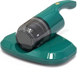 Matrasstofzuiger, 350W 50Kpa Handheld -mijtverwijderaar met 2400mAh Oplaadbare Batterij, voor Bedkussens Tapijt Diepe Reiniging (GREEN) — thumbnail 1
