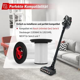 Geschikt voor Vervangingsfilters Geschikt voor Bosch Gen2/8 serie stofzuigers — thumbnail 2