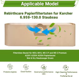 Geschikt voor Kärcher WD3, WD3P, MV3 en MV3P filterpatronen. — thumbnail 2