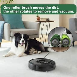 2 Rubber Multivlak Borstels Geschikt voor iRobot i7/i7+/i8/i8+/E5/E6/E7 Stofzuigerrobots, Vervangende Rollen voor E & I Series — thumbnail 3