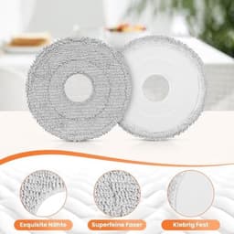 10 stuks doekjes voor Dreame X40 Ultra / X40 Master / L10s Ultra Gen 2 / L10s Pro Ultra / L40 Ultra / X30 Ultra / Mova E30 Ultra stofzuigerrobot, wasbare microvezel dweilpads, vervangende accessoires — thumbnail 2