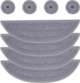 S8 MaxV Ultra wisserdoeken gescht voor Roborock S8 MaxV Ultra robotstofzuiger, vervangende dweilmop microvezel, zacht, wasbaar en herbruikbaar, 4 dubbele geluidstrillingsmodules, dweilpad en 4 ronde — thumbnail 1