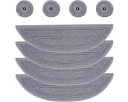 S8 MaxV Ultra wisserdoeken gescht voor Roborock S8 MaxV Ultra robotstofzuiger, vervangende dweilmop microvezel, zacht, wasbaar en herbruikbaar, 4 dubbele geluidstrillingsmodules, dweilpad en 4 ronde