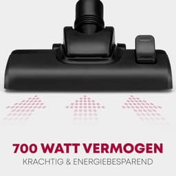 Stofzuiger met Zak - 700 Watt - RVS Telescoopbuis - Microfilter - Wit/Grijs — thumbnail 5