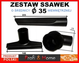 Set van 3 zuigmonden en borstels voor Profi 2/4 stofzuigers (35mm) — thumbnail 2