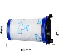 Schuimfilter geschikt voor Rowenta AIR FORCE 360 / X-Pert Essential 260 - Wasbaar - Steelstofzuiger Accessoires Onderdelen Filter RH9051 RH9057 RH9059 RH9079 RH9081 — thumbnail 2