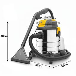 COIL Wasstofzuiger - Voor tapijten en meubelbekleding - 4-in-1 - 25L - Nat- en Droogzuiger + Wasfunctie + Blaasfunctie | Filterreinigingsfunctie I 19 kPa | 5L Detergenttank | HEPA-filter I Accessoires Set — thumbnail 4
