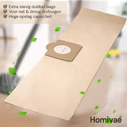 Homivae - Premium Stofzuigerzakken – 20x Stofzuigerzak – Geschikt voor Kärcher WD3, MV3, A2204, SE4001, 6.959-130.0 – Hoge Filterkwaliteit & Sterke Zuigkracht — thumbnail 2