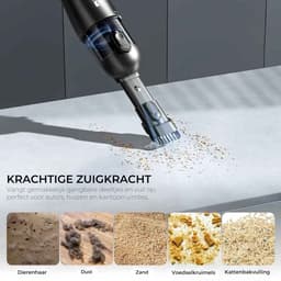 ElevateCommerce – Draadloze Kruimeldief 6000Pa Auto Stofzuiger Oplaadbaar 2000mAh Handstofzuiger met HEPA Filter – Compact & Krachtig (Zwart) — thumbnail 4