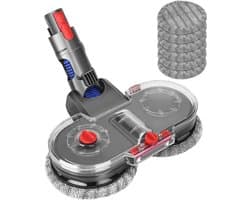 Accessoires Geschikt voor elektrische dweilmachines van Dyson V7-V11, dweilaccessoireset, inclusief 6 dweilpads en 1 borstelkop.