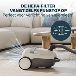 Princess Airmotion Plus Stofzuiger 336080 - Met zak - Volume: 4L - Bereik van 10m - 700 W - HEPA Filtersysteem — thumbnail 4