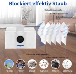 JGS Premium - 14-delige accessoireset voor robotstofzuiger - 4 schoonmaakdoeken - 10 stofzakken — thumbnail 3