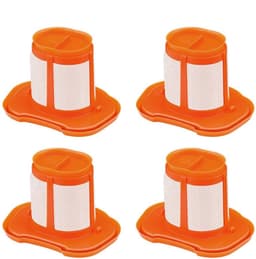 4 stuks filters geschikt voor Black+Decker HHVK320J- HHVK320J10 -HHVK320JZ01- HHVK515J- HHVK515JP -HHVK515JP07 -HHVK515J00FF -HHVK415B01 handstofzuiger reserveonderdelen accessoires vervangingsfilter wasbaar — thumbnail 1