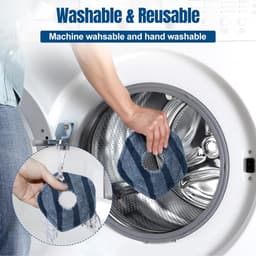 4 stuks herbruikbare moppads, geschikt voor Eufy omni C20 robotstofzuigers - Vervangende wasbare dweil - Moppads - Accessoires voor robotstofzuigers — thumbnail 3
