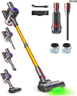 RFWR® Draadloze Accustofzuiger met Sterke Zuigkracht en Afneembare Accu - 6-in-1 Stofzuiger voor Dierenharen op Hardhouten Vloeren en Tapijt — thumbnail 1
