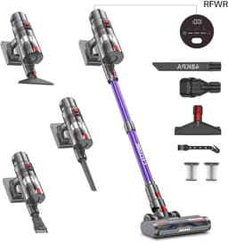 RFWR® Draadloze Steelstofzuiger met 48000Pa Zuigkracht en 70 Minuten Duur voor Tapijten en Harde Vloeren — thumbnail 1