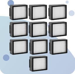 Filter geschikt voor iRobot Roomba I7 + E5 E6 Stofzuiger set - 10x HEPA Filter accessoires — thumbnail 3