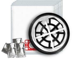 10x Dparts NVM-1CH stofzuigerzakken - 1 filter - 4 geurzakjes - geschikt voor Numatic - voor alle 12" Henry en Hetty stofzuigers - James - PPR240 - nr. 604015