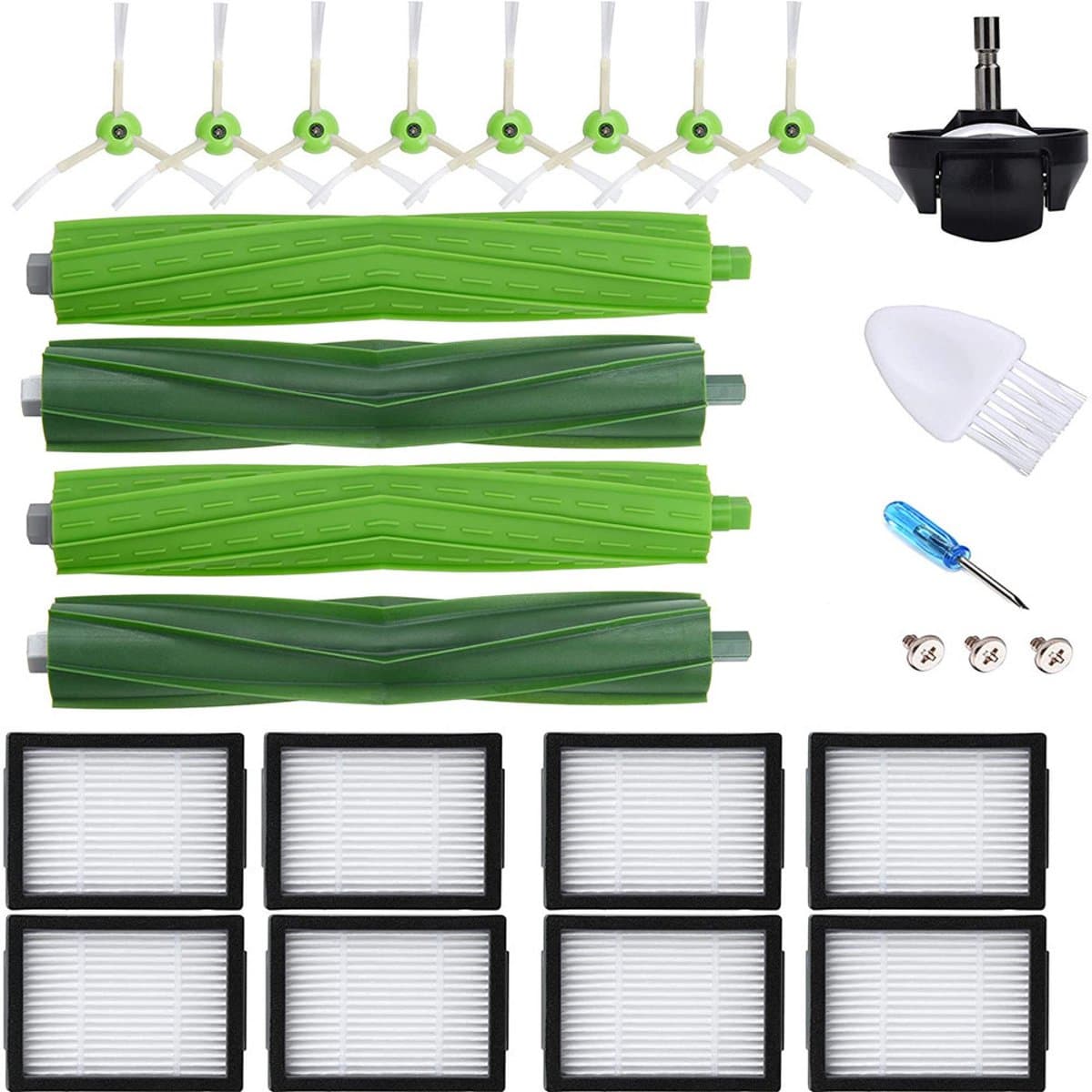 Vervangende onderdelen voor Roomba I7, dubbel rubberen profiel en hoogwaardig HEPA-filter voor I6/I3/I4/I7/I8/J7/E5/E6 — afbeelding 1