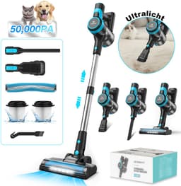 Grenintol Steelstofzuiger – Steelstofzuiger Draadloos – 50,000Pa / 300W Touchscreen en Anti – Klit Borstel – Draadloze Stofzuiger – Stofzuiger Draadloos 2200mAh Accu – 1,5L Stofbak - Geschikt Voor Tapijt, Harde Vloeren en Dierenhaar — thumbnail 1