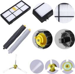 Vervangende kit voor iRobot Roomba 800-serie- 805- 850- 860- 865- 866- 870- 871- 880- 886- 890- 891- 895- 896- 900- 960- 965- 966- 980- reserveonderdelen voor filterborstels -24-delige set — thumbnail 5