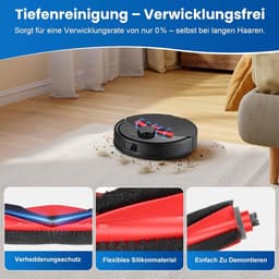 24 stuks accessoires gescht voor Roborock Q10 S5+ robotstofzuiger, 2 hoofdborstels, 6 stofzakken, 4 dweilpads, 4 HEPA-filters, 6 zijborstels, 1 reinigingsborstel, 1 schroevendraaier — thumbnail 3