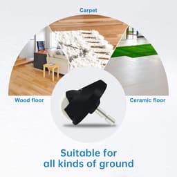 Voorwiel - 2 Stuks - Geschikt voor iRobot Roomba 500, 600 Serie Stofzuiger - Silent Wheel - Accessoires - Reserveonderdelen - Reservewiel — thumbnail 3