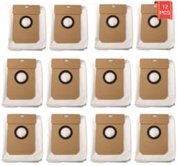 Stofzuigerzakken geschikt voor Cecotec/ Conga 11090/Alpha3pro JH68U1 Robotstofzuiger | Stofzuiger Stofzakken | Stofzuiger Accessoires (12 PACK) — thumbnail 1