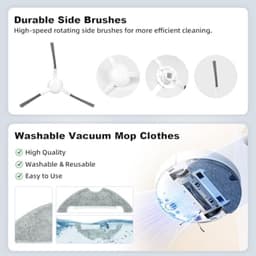 PromoHome Accessoireset geschikt voor Dreame D10 Plus Gen 2 - Compleet Onderhoudspakket 1 Hoofdborstel, 2 HEPA-Filters, 4 Zijborstels, 4 Reinigingsdoeken, 6 Stofzakken, 1 Reinigingsborstel — thumbnail 4