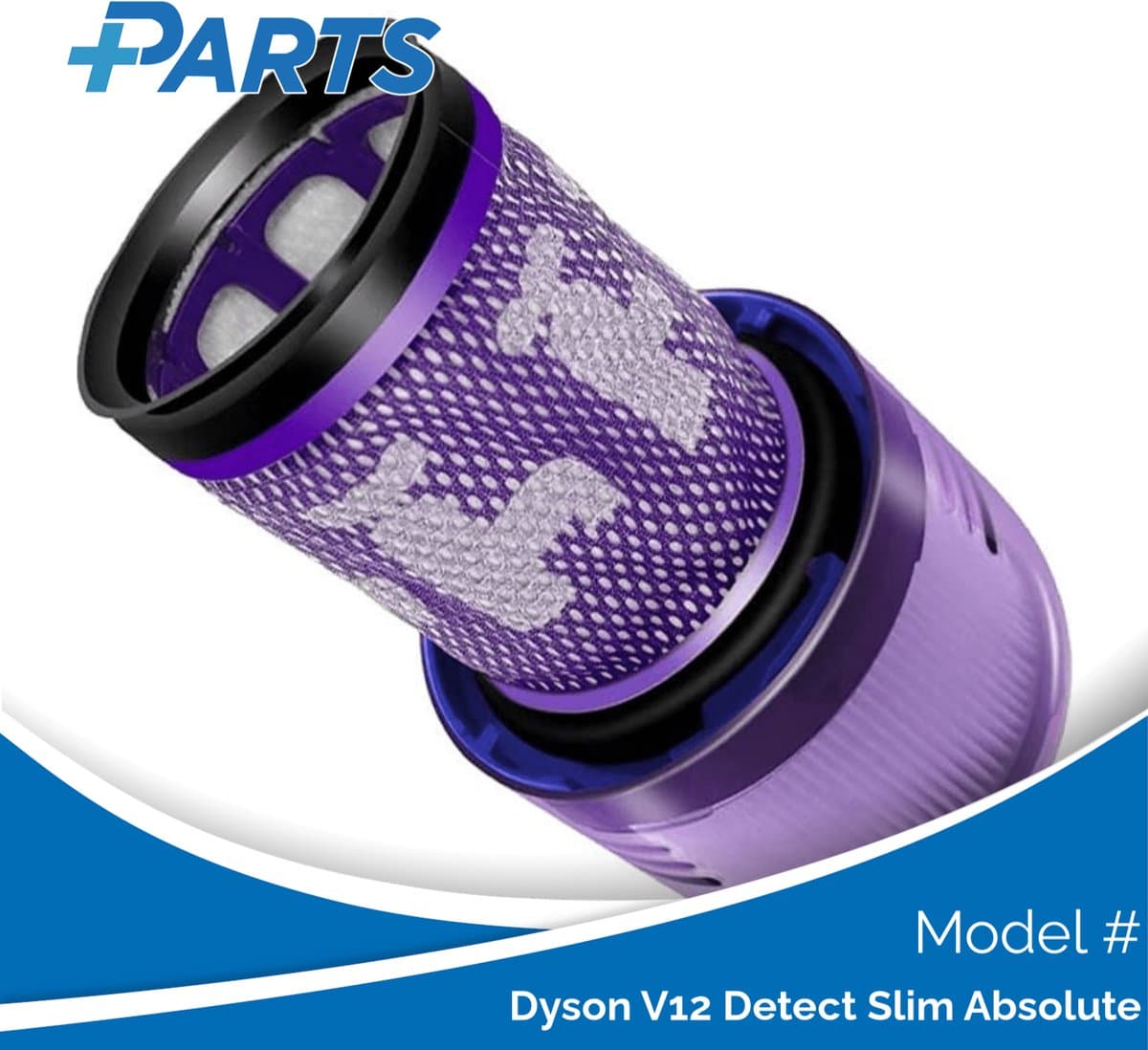 Dyson V12 Detect Slim Absolute Filter (Plus.Parts® alternatief voor 971517-01) — afbeelding 1