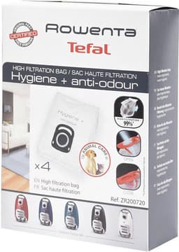Rowenta Hygiene Plus Anti-Odour ZR200720 - Stofzuigerzakken - 4 stuks — thumbnail 1